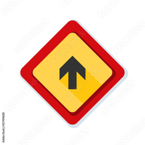 Free Download Ahead Up Arrow sign illustration - GFXLoad