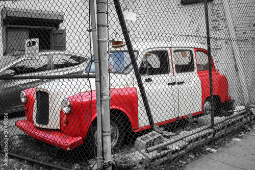 Ein altes Oldtimer Taxi in New York