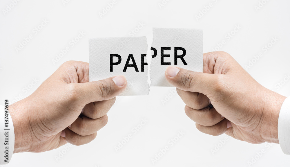 Paper die concept Paper die concept