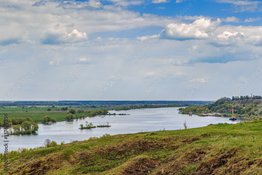 View of the Oka river, Russia