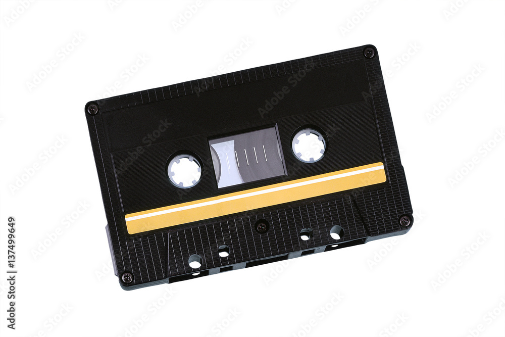 audio cassette tape isolated on white background audio cassette tape isolated on white background