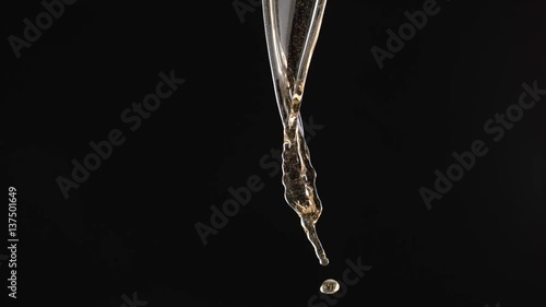 Pouring beer and making splash. Shot with high speed camera, phantom flex 4K. Slow Motion.