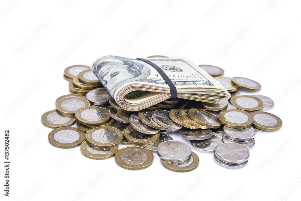the stack of bills on the hill of coins the stack of bills on the hill of coins