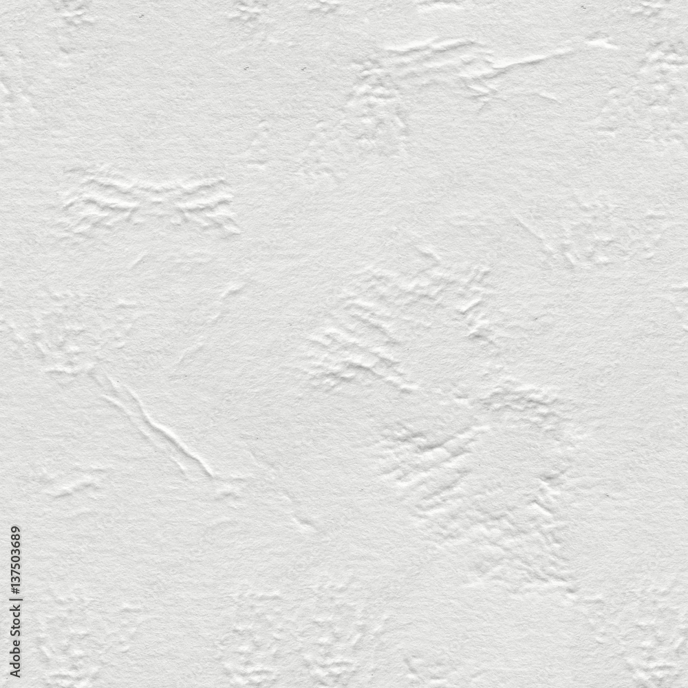 White crumpled paper background on macro. Seamless square texture, tile ready. White crumpled paper background on macro. Seamless square texture, tile ready.