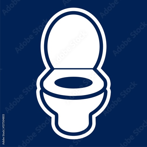 Toilet bowl illustration