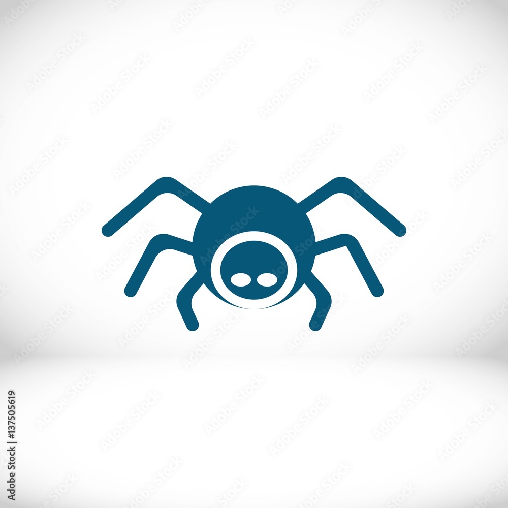 spider icon stock vector illustration flat design spider icon stock vector illustration flat design