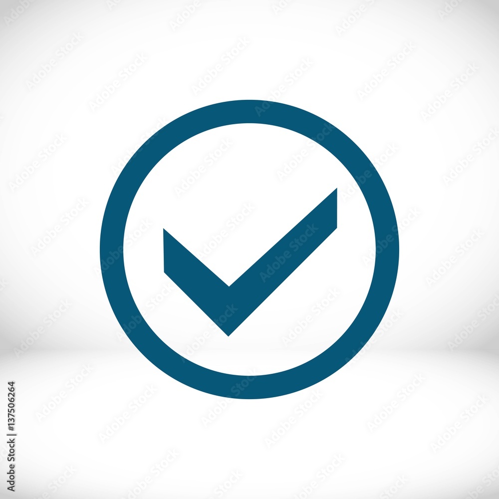 check icon stock vector illustration flat design check icon stock vector illustration flat design