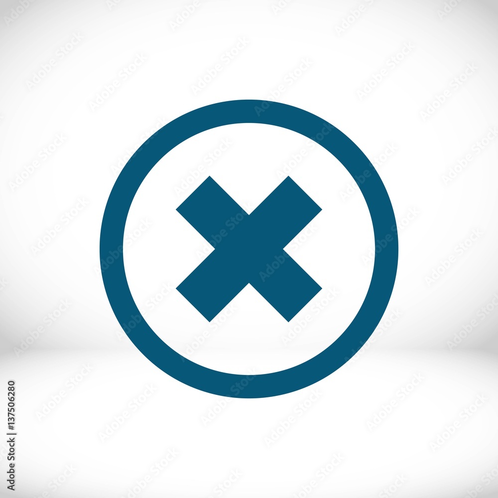 delete icon stock vector illustration flat design delete icon stock vector illustration flat design