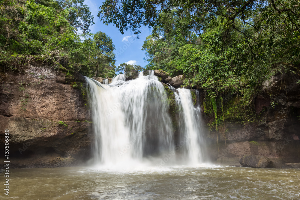 Haew suwat waterfall, khao yai national park, Thailand