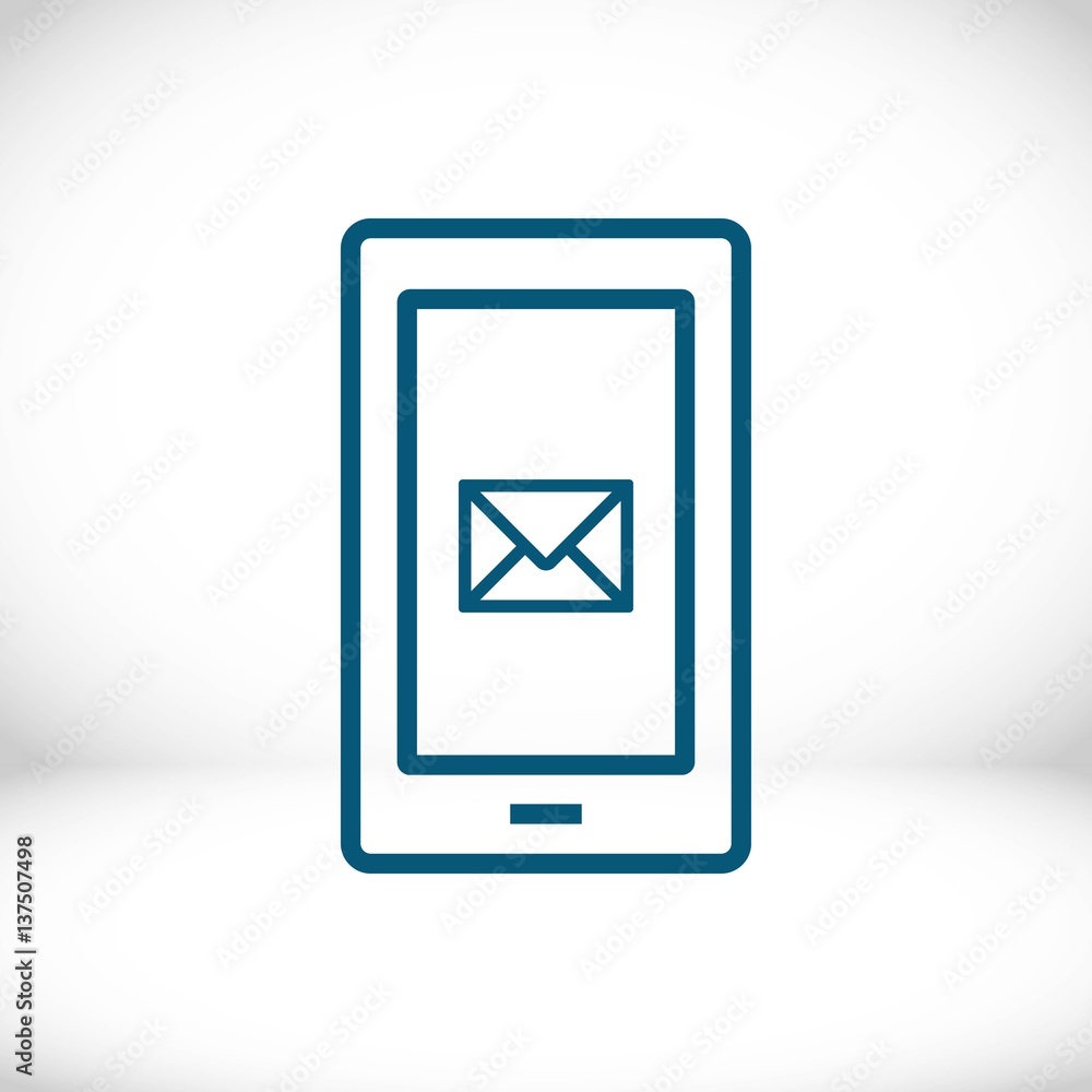phone sms icon stock vector illustration flat design phone sms icon stock vector illustration flat design