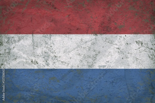 Grunge Netherlands flag pattern
