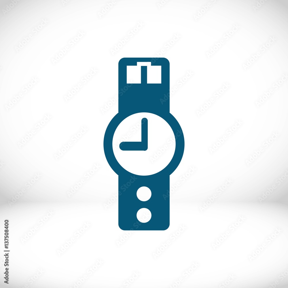 wristwatch icon stock vector illustration flat design wristwatch icon stock vector illustration flat design