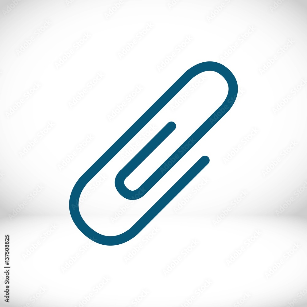 paper clip icon stock vector illustration flat design paper clip icon stock vector illustration flat design