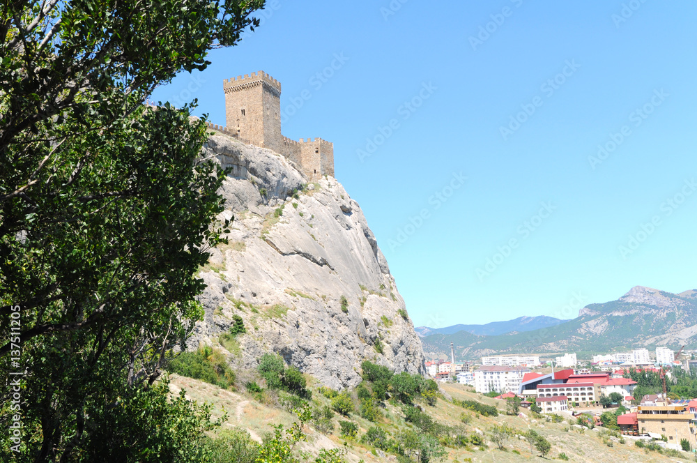 Fortress in Sudak on the Crimean peninsula
