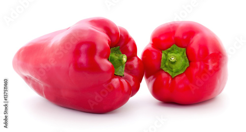 Two red peppers. © Anatolii