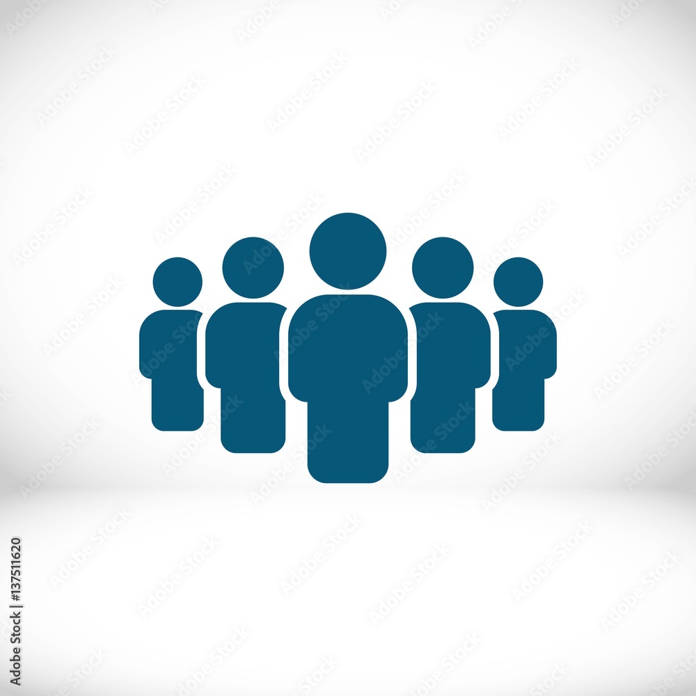 people with the leader icon stock vector illustration flat design people with the leader icon stock vector illustration flat design