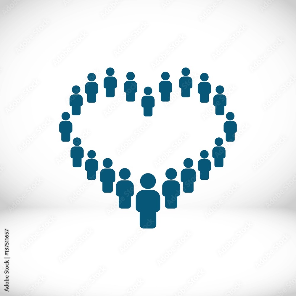 heart icon stock vector illustration flat design heart icon stock vector illustration flat design