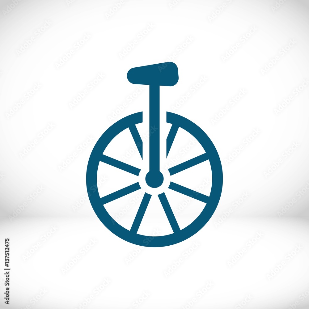 unicycle icon stock vector illustration flat design unicycle icon stock vector illustration flat design