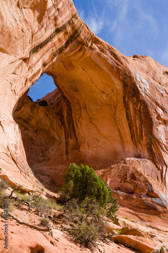 arch next to Corona Arch  Moab Utah  USA