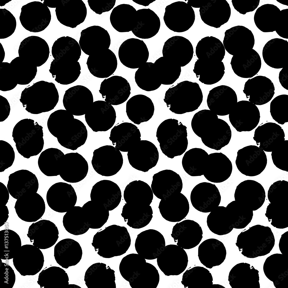 Ditsy vector polka dot pattern Ditsy vector polka dot pattern