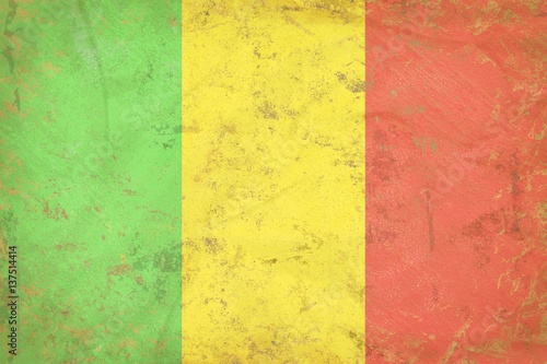 Mali flag background