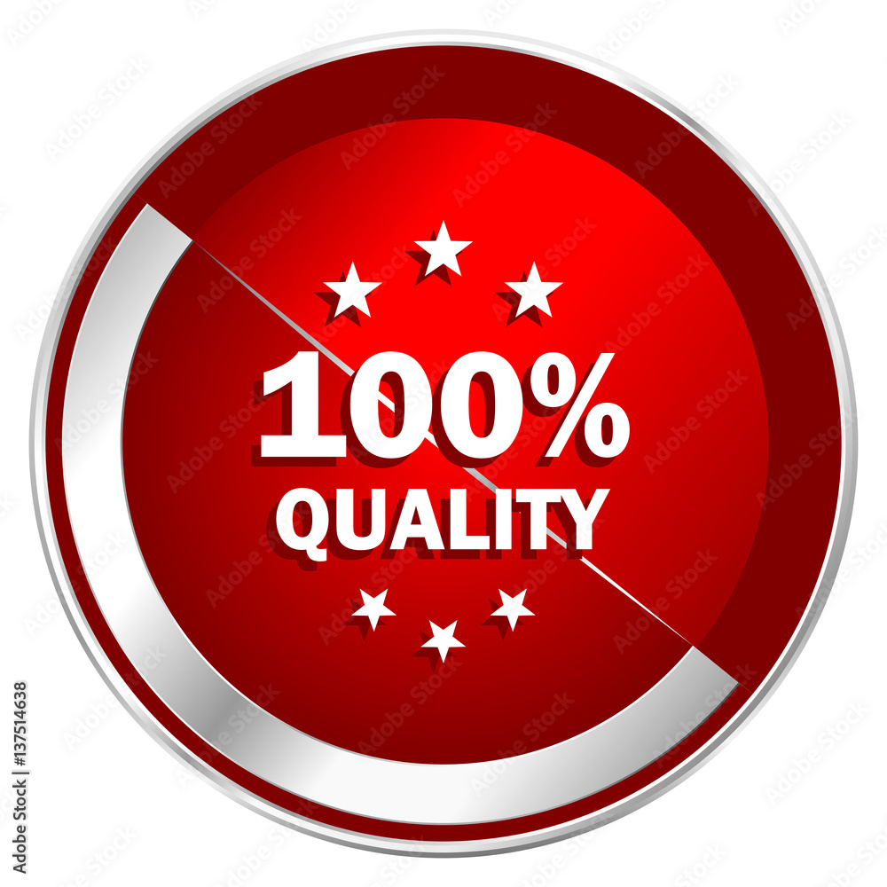 Quality red web icon. Metal shine silver chrome border round button isolated on white background. Circle modern design abstract sign for smartphone applications. Quality red web icon. Metal shine silver chrome border round button isolated on white background. Circle modern design abstract sign for smartphone applications.