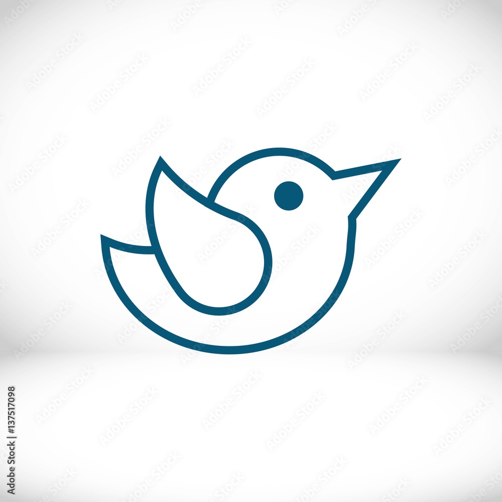 bird icon stock vector illustration flat design bird icon stock vector illustration flat design