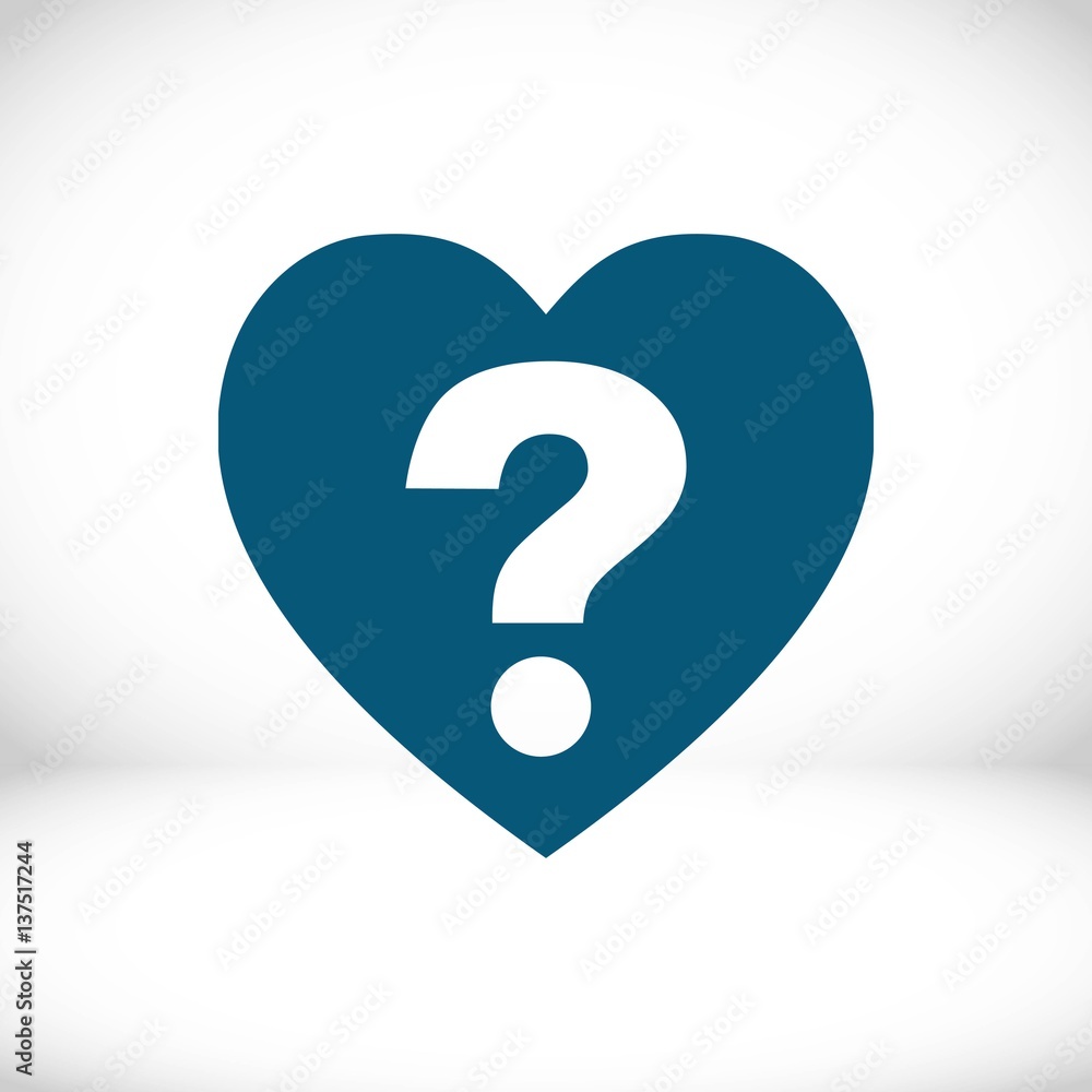 heart icon stock vector illustration flat design heart icon stock vector illustration flat design