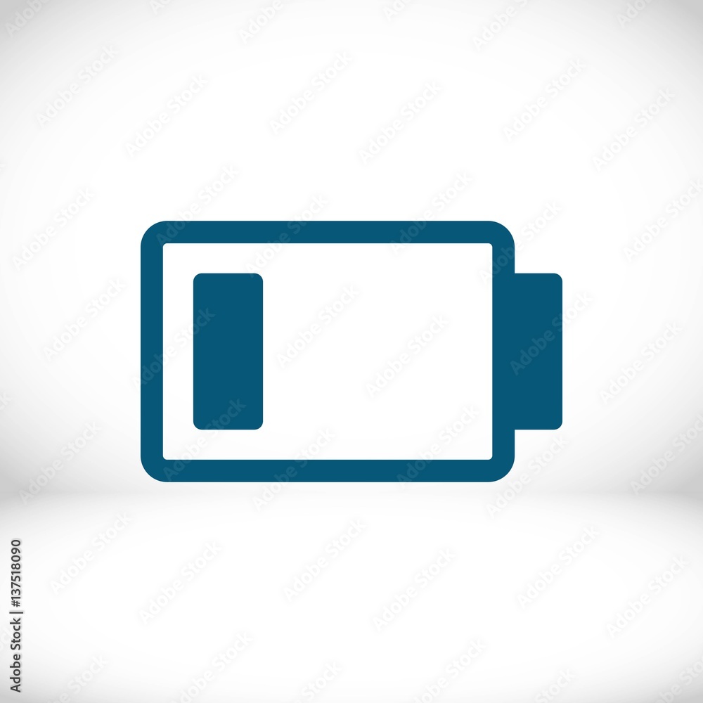 battery vector icon stock vector illustration flat design battery vector icon stock vector illustration flat design