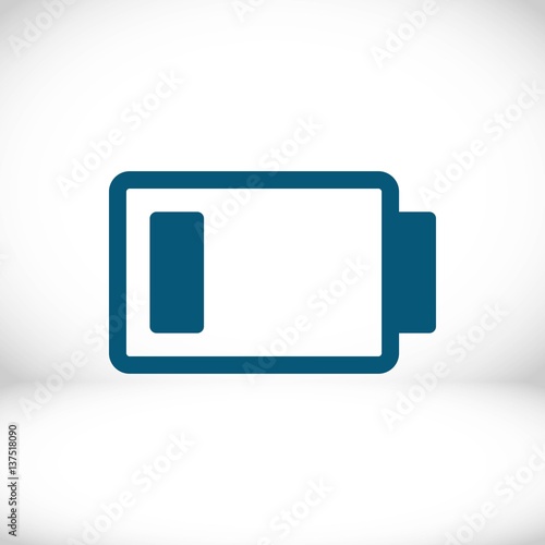 Free Download battery vector icon stock vector illustration flat design - GFXLoad