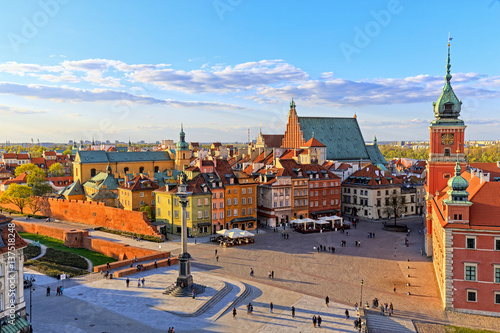 Top view of the old city in Warsaw. HDR - high dynamic range