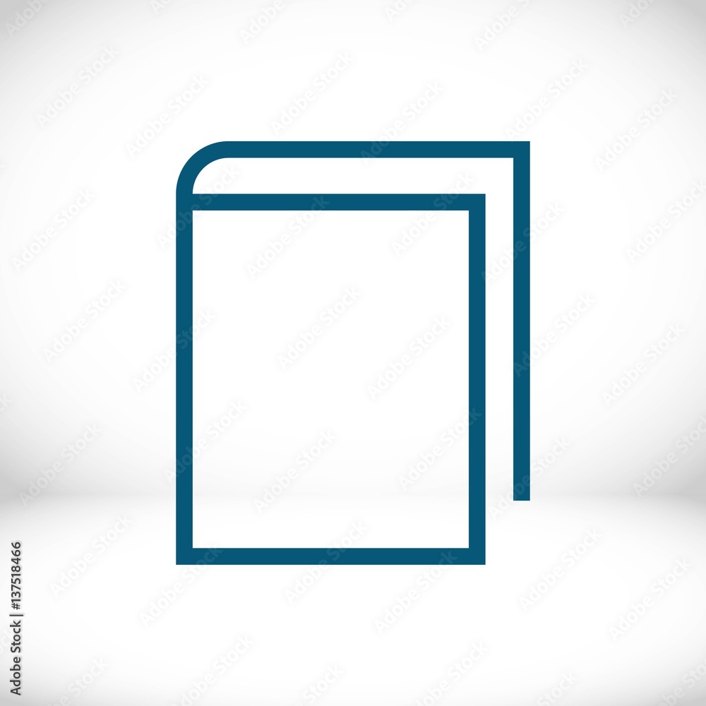 book icon stock vector illustration flat design book icon stock vector illustration flat design