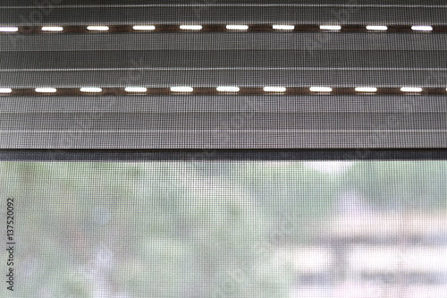 Mosquito net on a PVC window