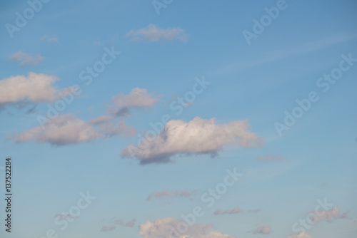 Clouds and blue sky background
