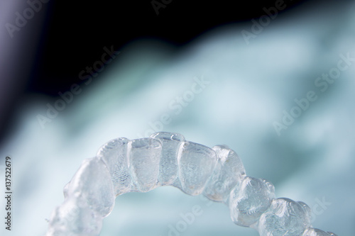 Invisible dental plastic braces