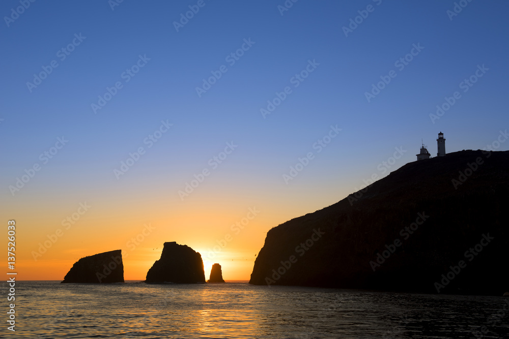 Sunrise at Anacapa Island