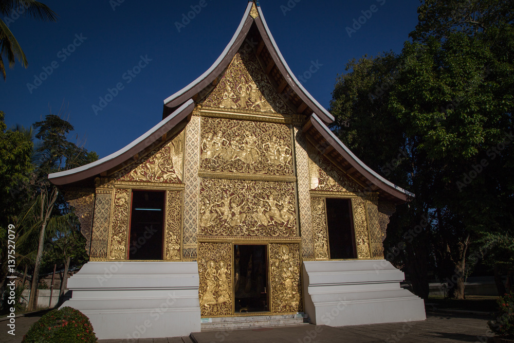 Funeral chapel at Wat Xieng Thong in Luang Prabang, Laos