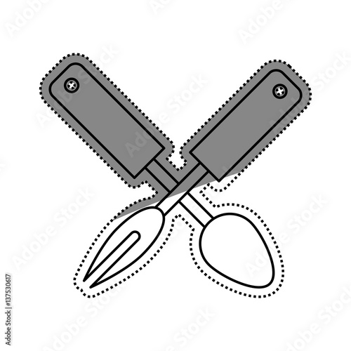 Kitchen cook utensil icon vector illustration graphic design