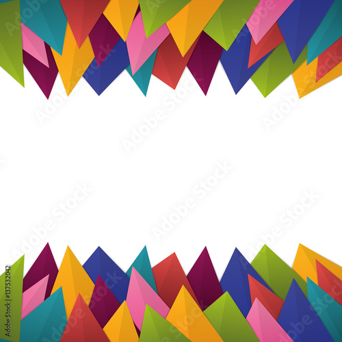 colorful triangles background icon vector illustration graphic design