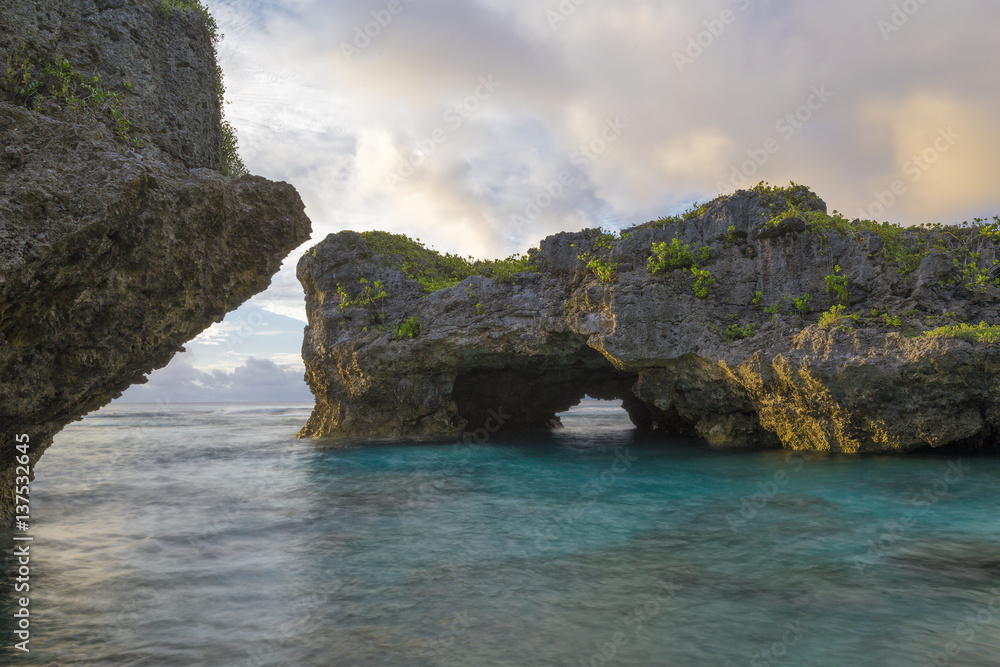 Limu Pools archway, Niue, South Pacific