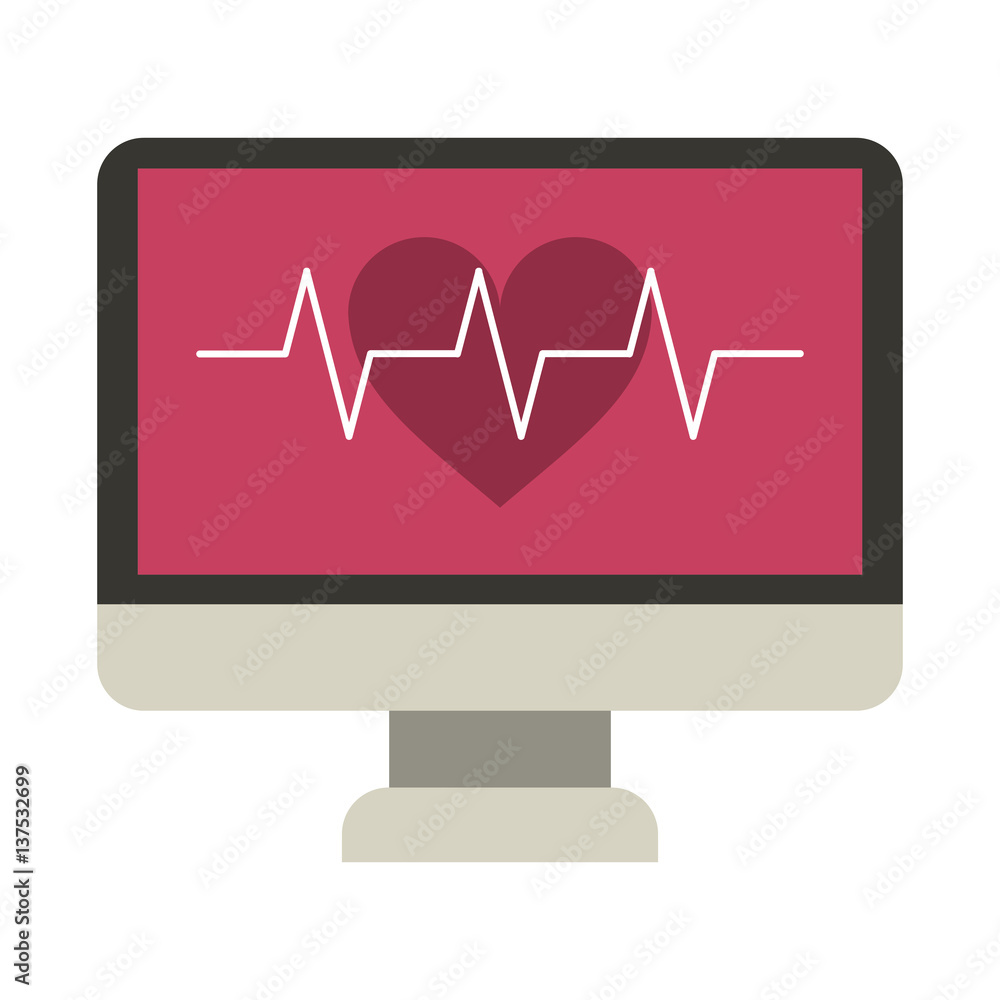 monitor heartbeat cardiology rhythm vector illustration eps 10 monitor heartbeat cardiology rhythm vector illustration eps 10