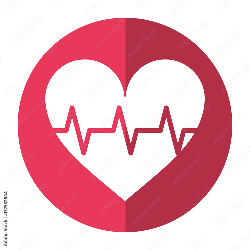 heart pulse rhythm cardio shadow vector illustration eps 10 heart pulse rhythm cardio shadow vector illustration eps 10
