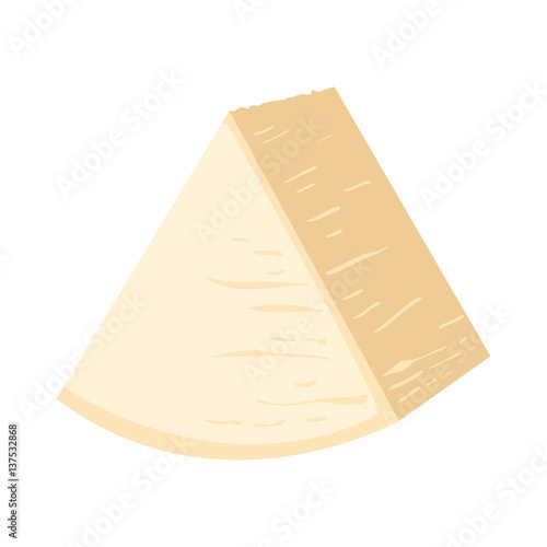 Delicious fresh cheese variety italian dinner icon flat dairy food and milk camembert piece delicatessen gouda meal isolated vector illustration.