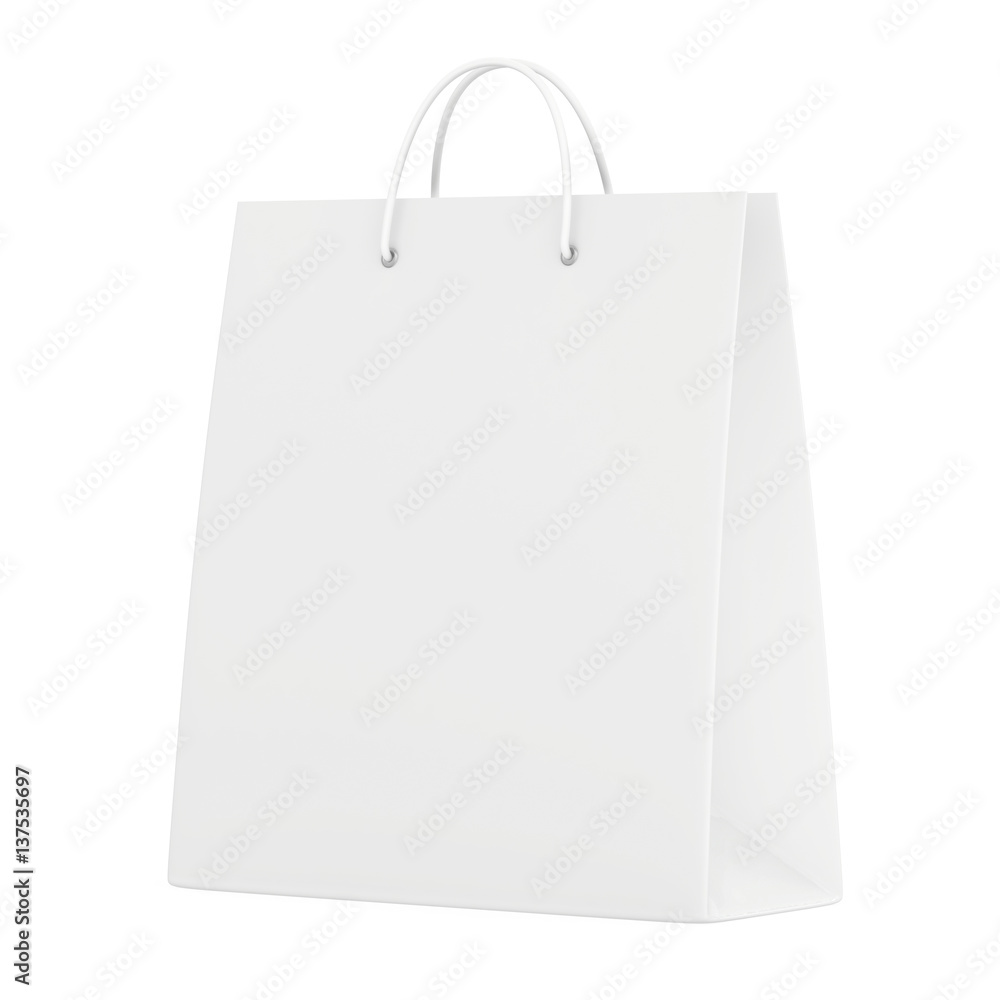 Empty Shopping Bag for advertising and branding. 3d rendering. Empty Shopping Bag for advertising and branding. 3d rendering.