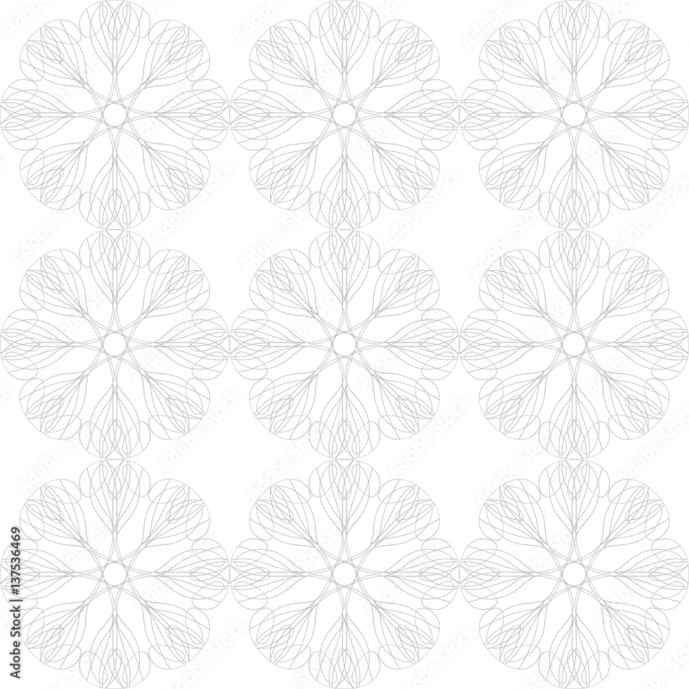 Ornamental geometric seamless pattern. Vector abstract background texture.