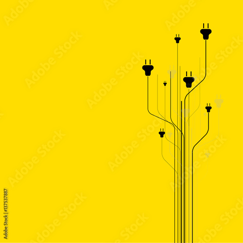 Abstract background with plugs