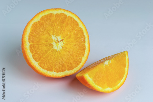 Fototapeta Naklejka Na Ścianę i Meble -  Orange fruit on white background.