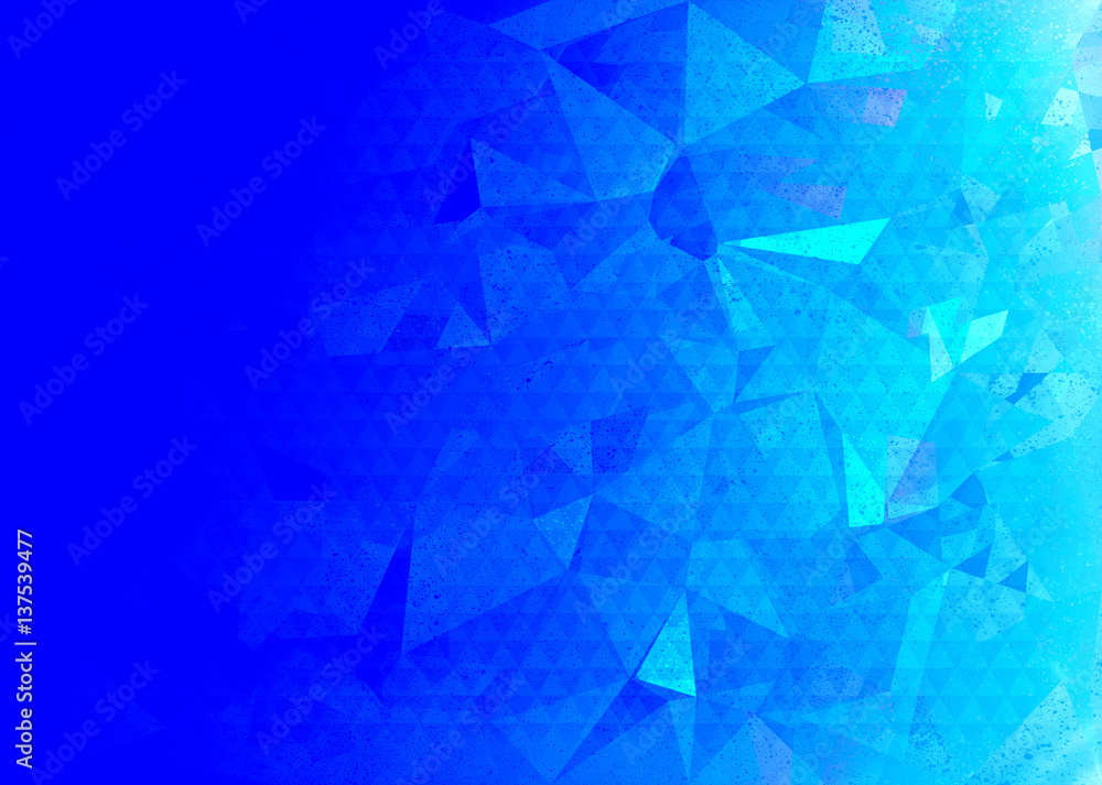 Blue geometric triangle abstract background illustration Blue geometric triangle abstract background illustration