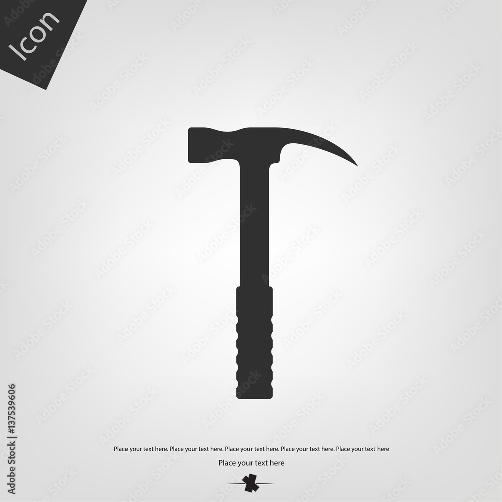 Hammer vector icon Hammer vector icon