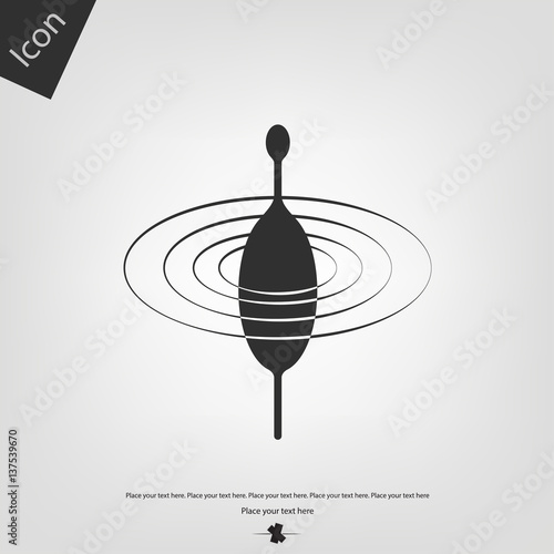 Fishing float vector icon
